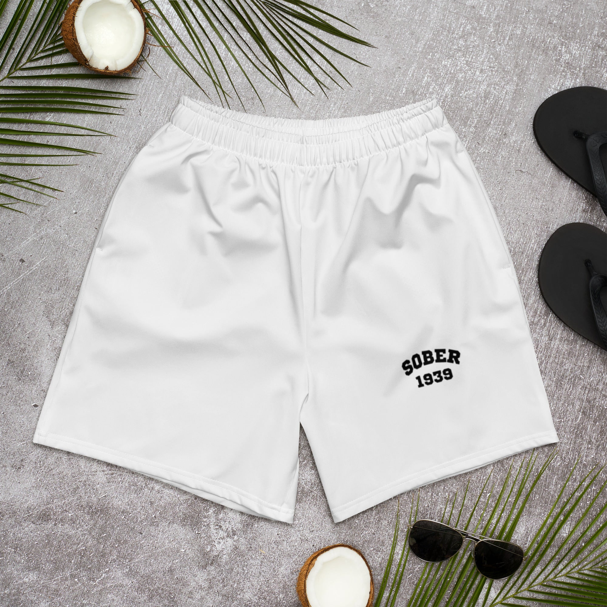 "Sober 1939" Unisex Athletic Shorts